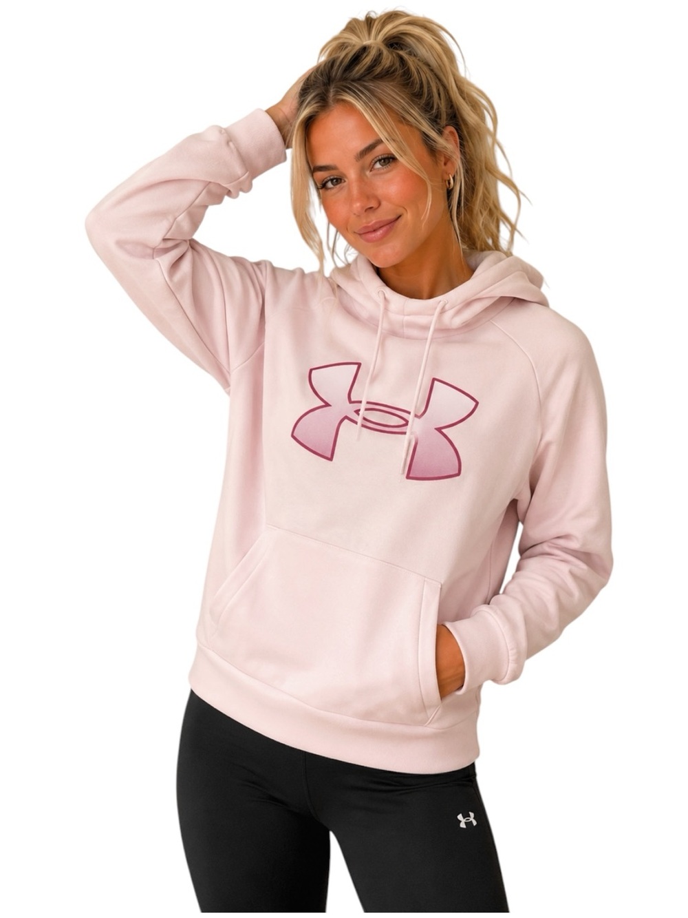Under Armour Pink Hoodie Like New Condition